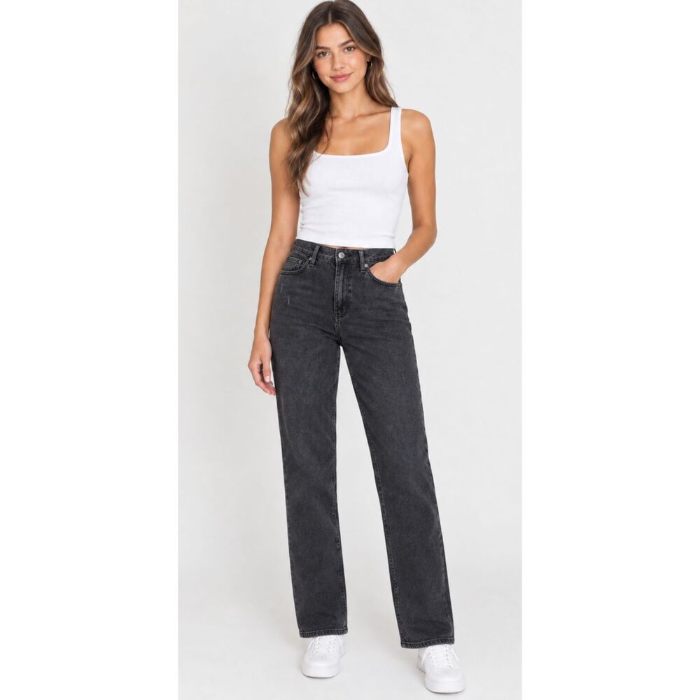 Hollister Curvy High Rise 90s Vintage Straight Jeans Women's Size 29